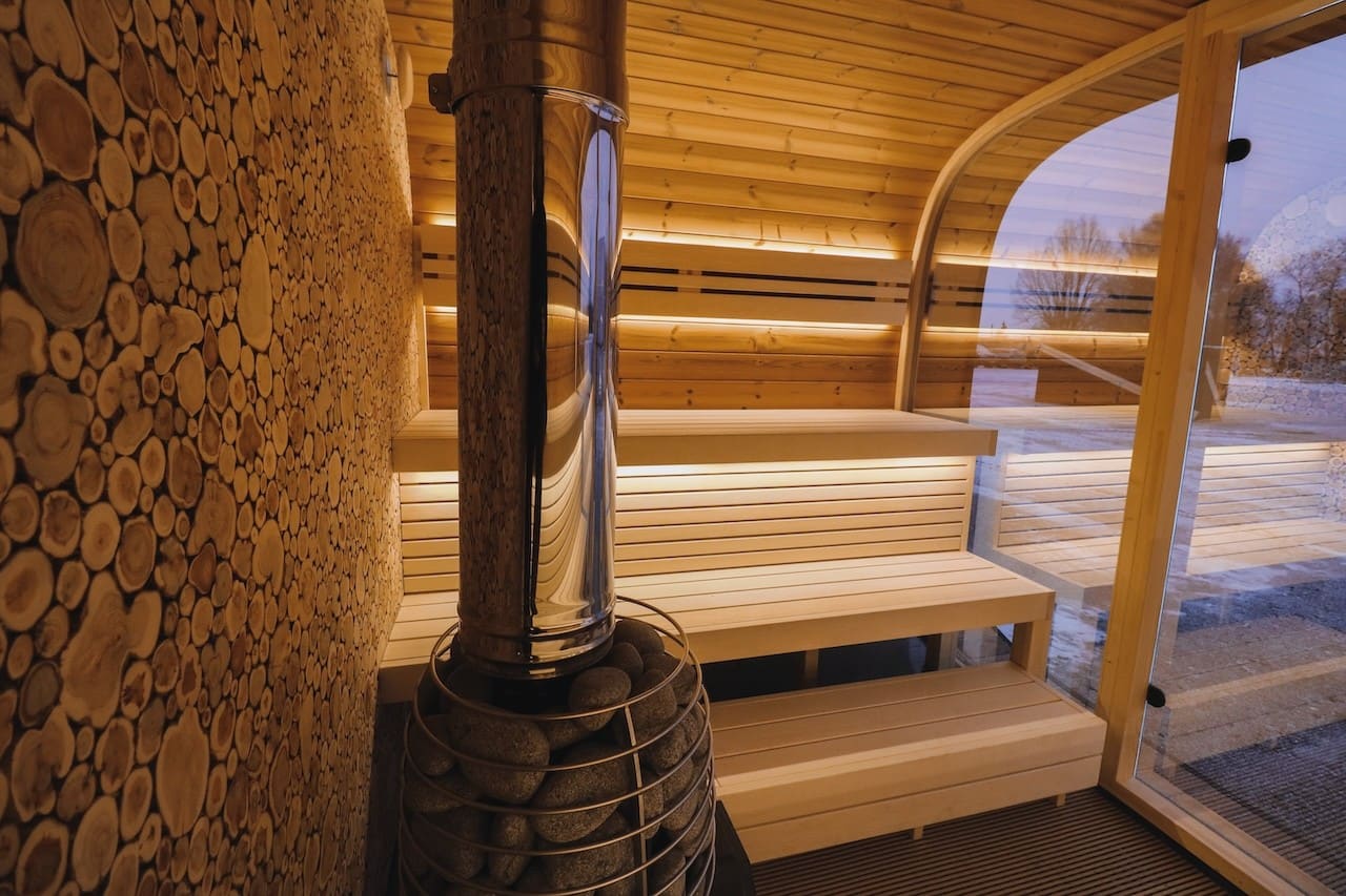 Leil® Round Cube Single Outdoor Sauna 6-8 Person - Image 22