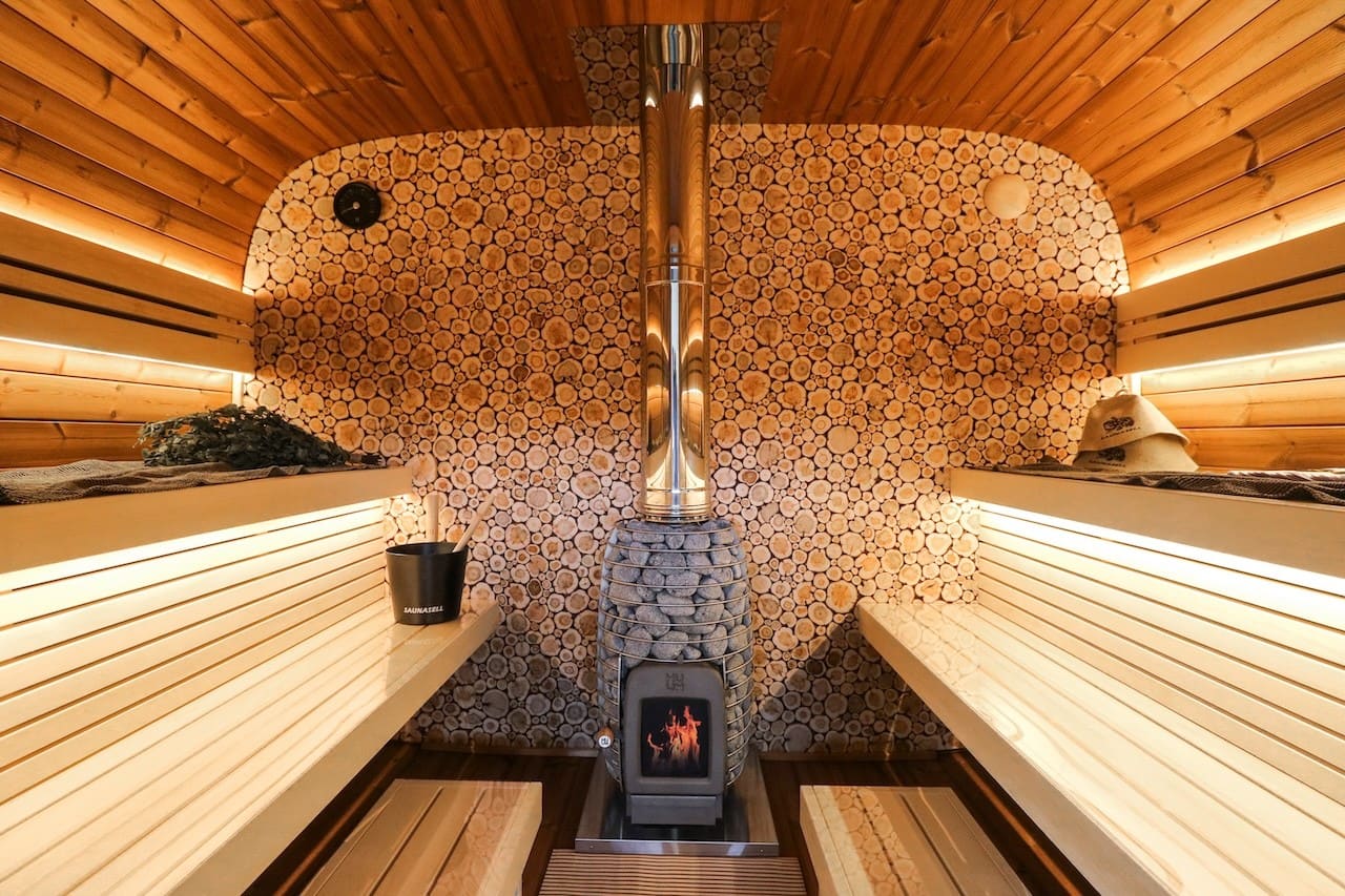 Leil® Round Cube Single Outdoor Sauna 6-8 Person - Image 27