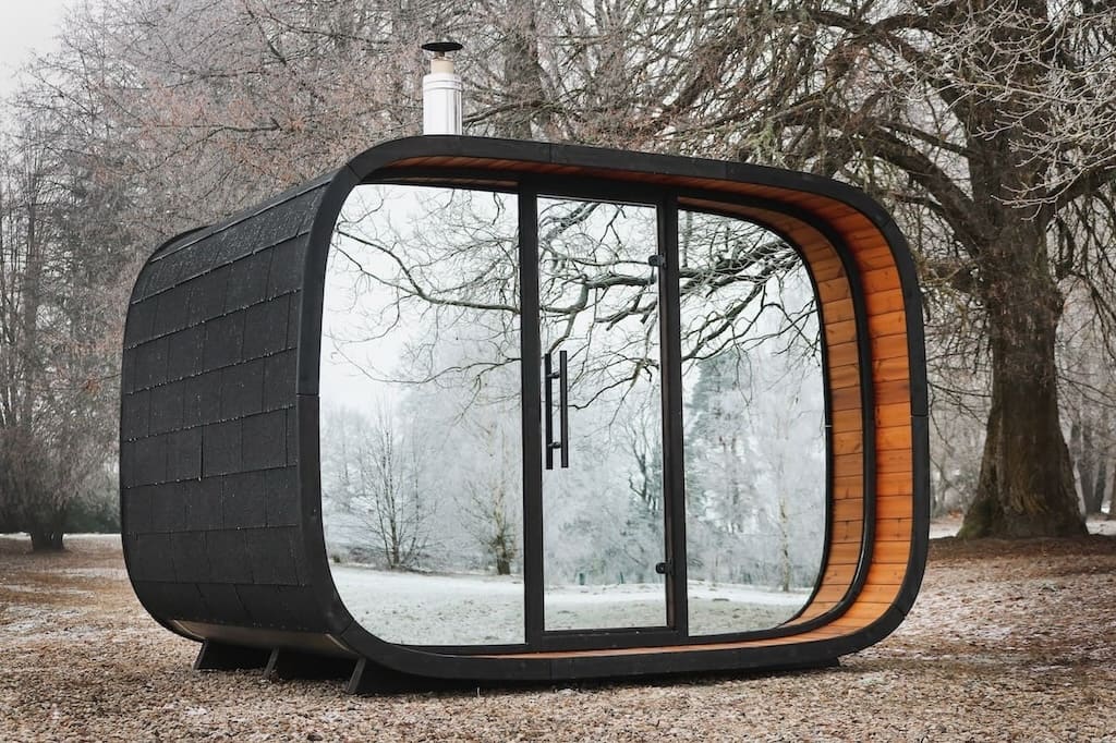 Leil® Round Cube Single Outdoor Sauna 6-8 Person - Image 5