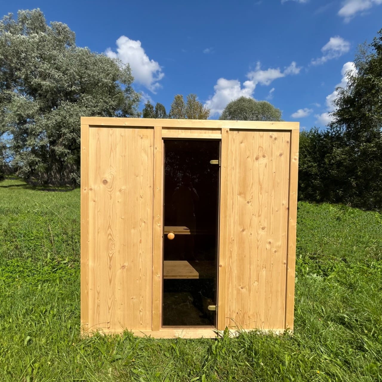 Modus Outdoor Sauna 3-4 Person with Harvia Cilindro PC70 Heater and Stones - Kit - Image 16