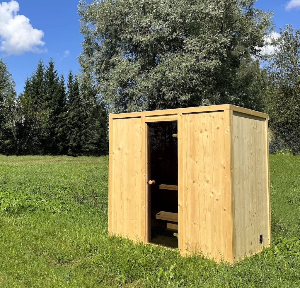 Modus Outdoor Sauna 3-4 Person with Harvia Cilindro PC70 Heater and Stones - Kit - Image 17
