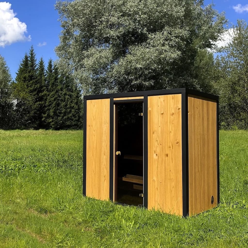 Modus Outdoor Sauna 3-4 Person with Harvia Cilindro PC70 Heater and Stones - Kit - Image 25