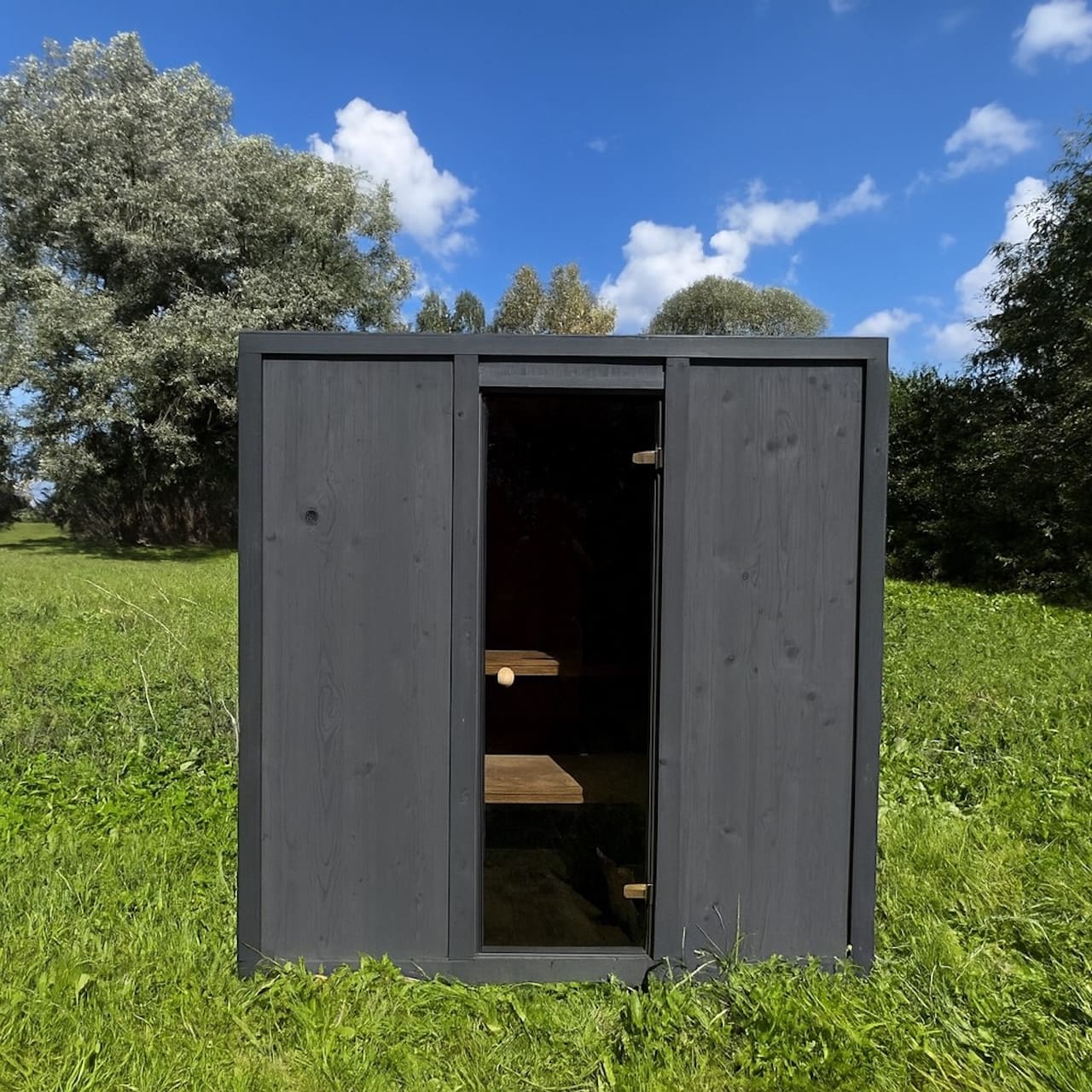 Modus Outdoor Sauna 3-4 Person with Harvia Cilindro PC70 Heater and Stones - Kit - Image 29