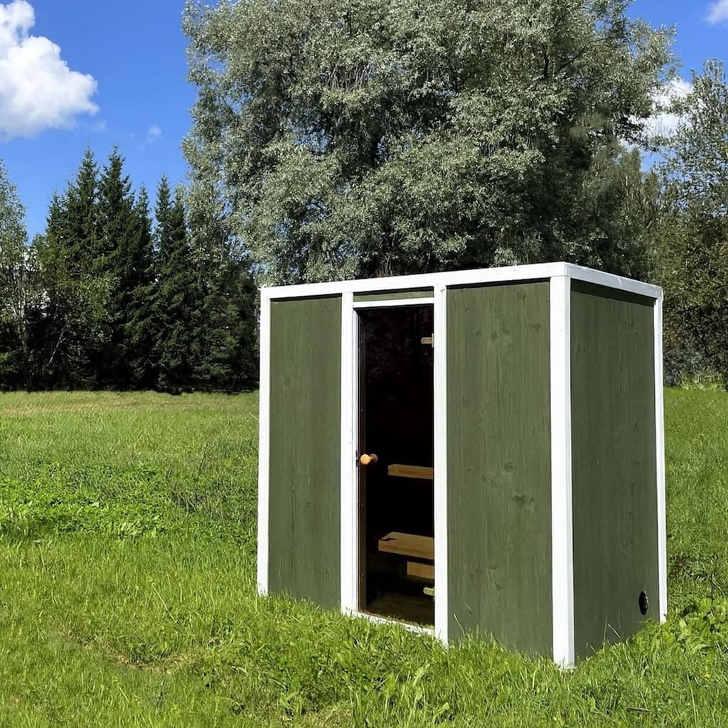 Modus Outdoor Sauna 3-4 Person with Harvia Cilindro PC70 Heater and Stones - Kit - Image 31