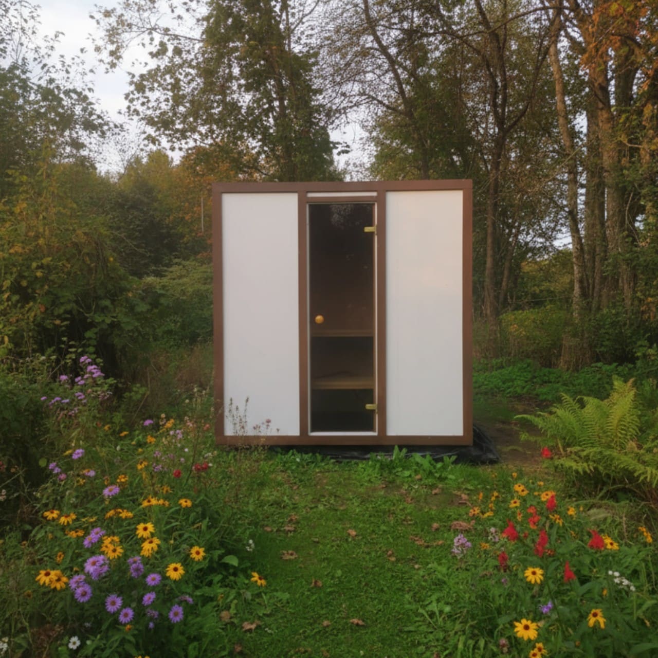 Modus Outdoor Sauna 3-4 Person with Harvia Cilindro PC70 Heater and Stones - Kit - Image 5