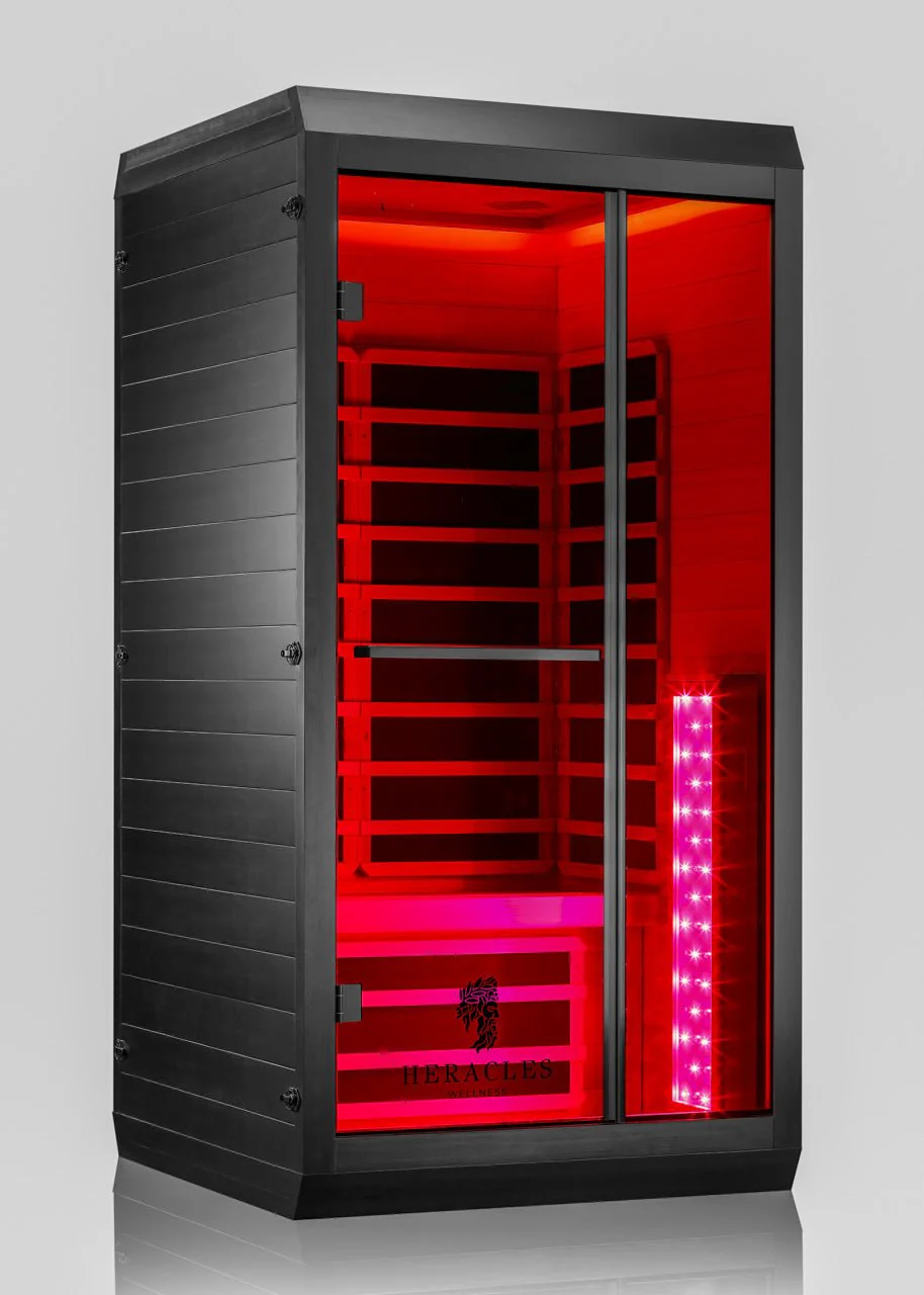 Noir Infrared Sauna with Red Light Therapy 1-2 Person - Image 11
