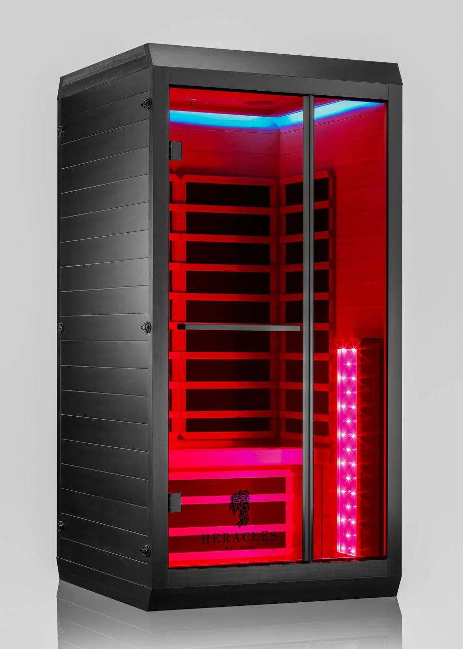 Noir Infrared Sauna with Red Light Therapy 1-2 Person - Image 12