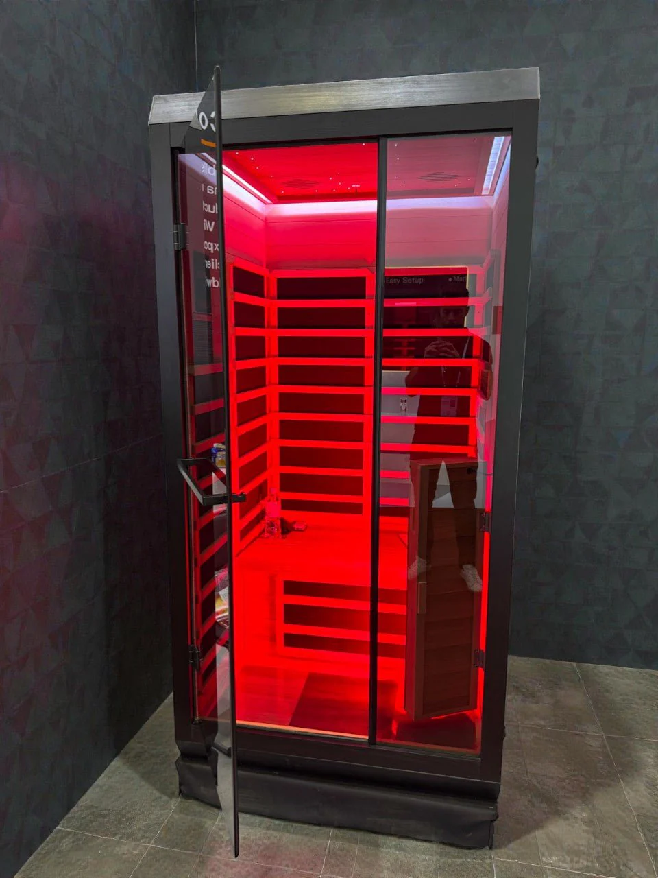 Noir Infrared Sauna with Red Light Therapy 1-2 Person - Image 18