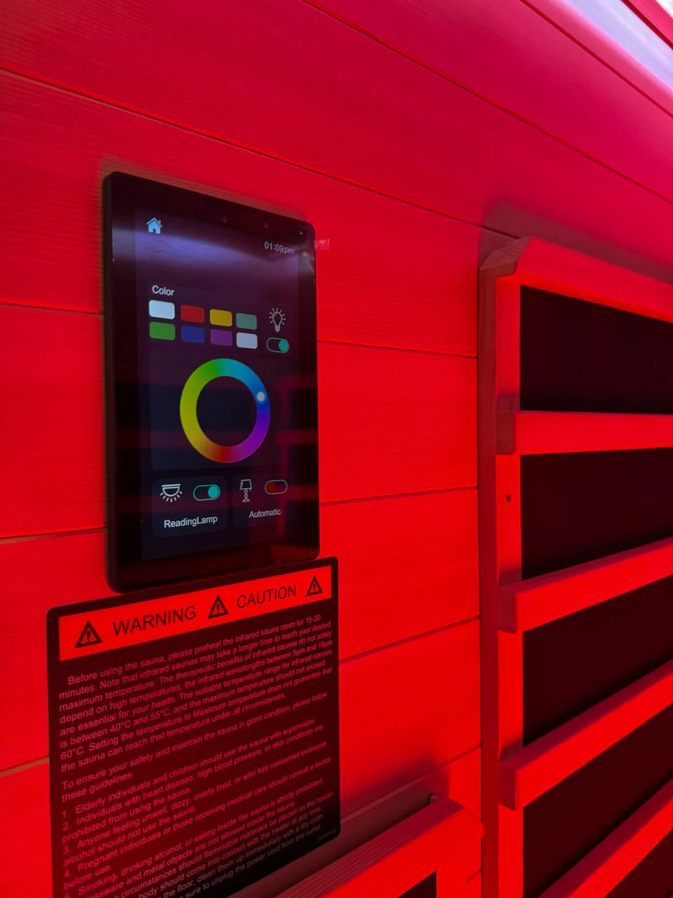 Noir Infrared Sauna with Red Light Therapy 1-2 Person - Image 19