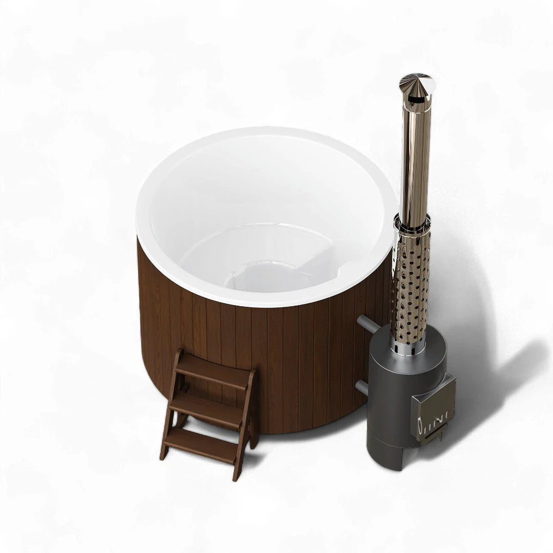 Polar Spa Comfort 160 Wood Fired Hot Tub with 40kW Stove (2-4 Person) - Image 2