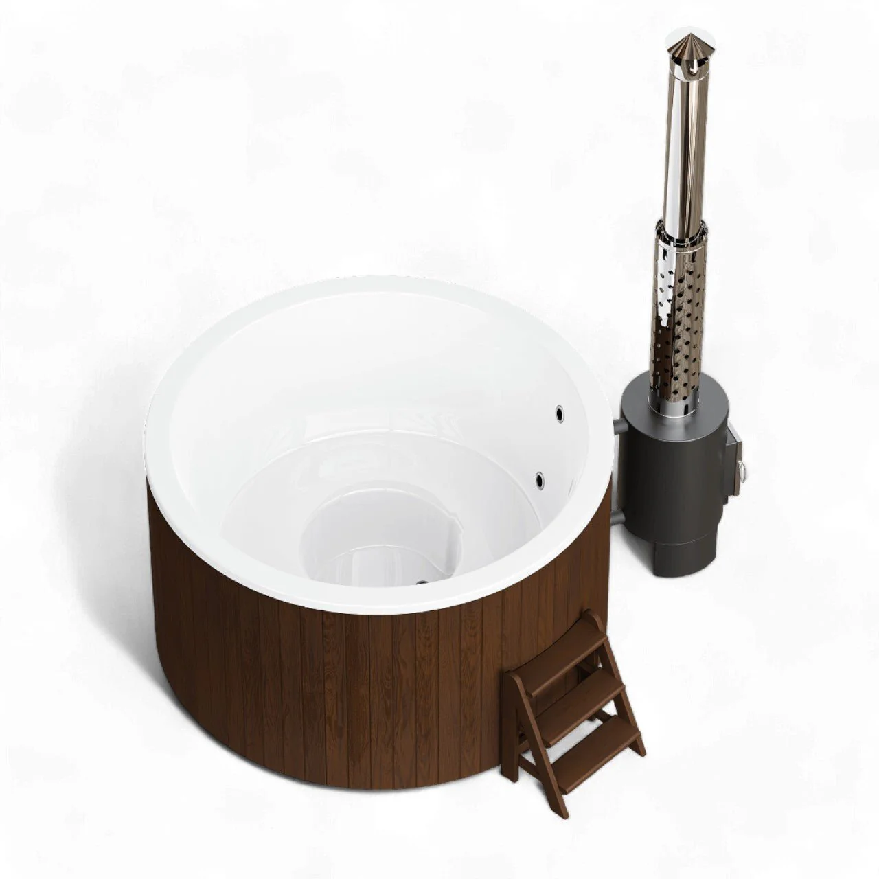 Polar Spa Comfort 195 Wood Fired Hot Tub with 40kW Stove (4-6 Person) - Image 5
