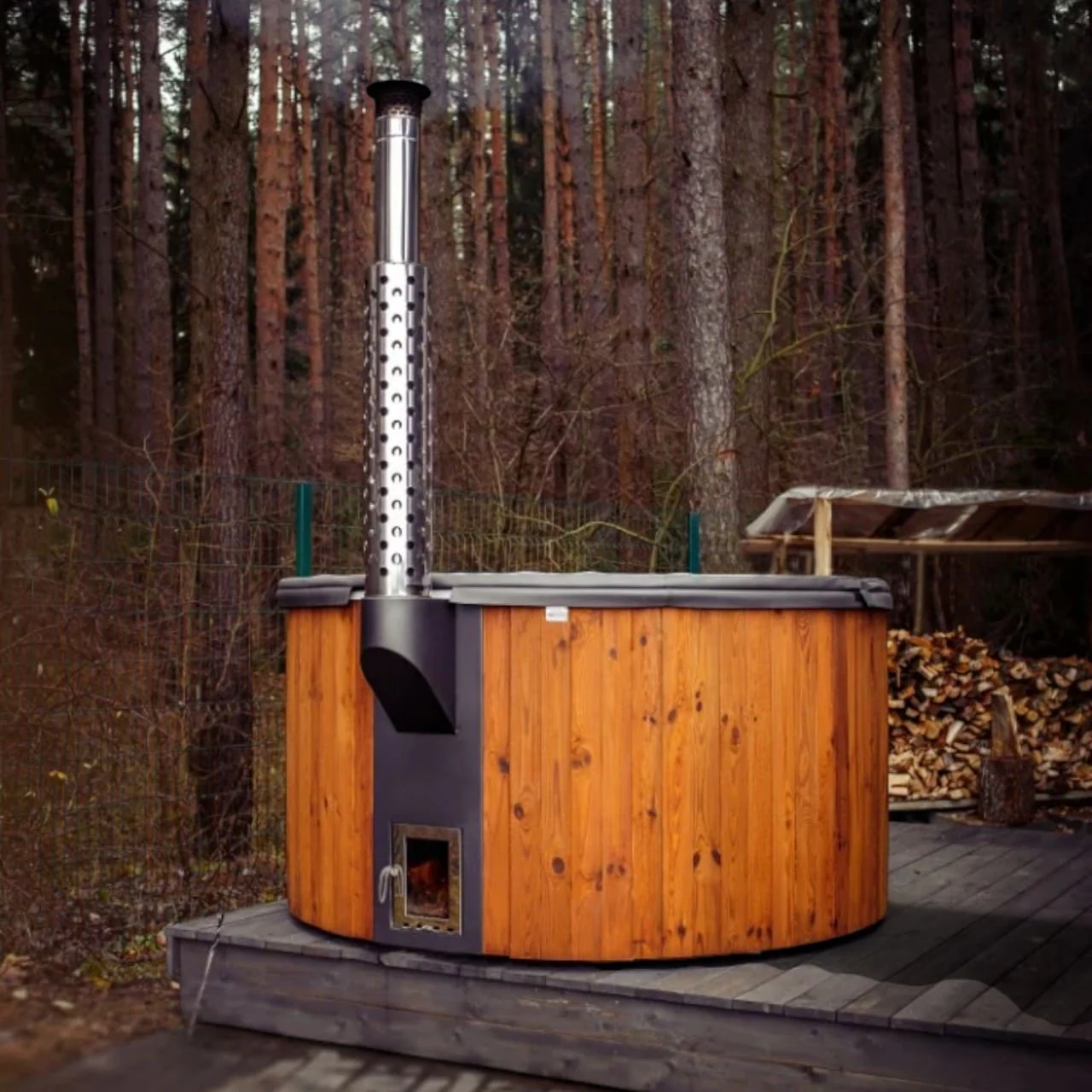 Polar Spa Elite 220 Wood Fired Hot Tub with 35kW Stove (6-8 Person) - Image 13