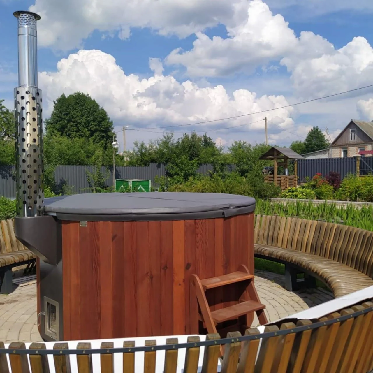 Polar Spa Elite 220 Wood Fired Hot Tub with 35kW Stove (6-8 Person) - Image 16