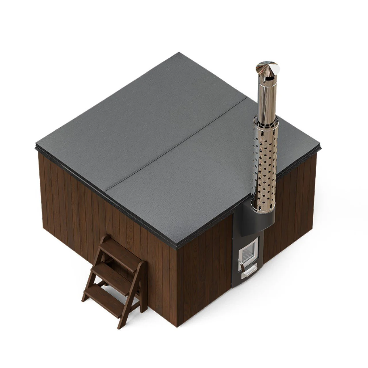 Polar Spa Elite Quattro 180 Wood Fired Hot Tub with 35kW Stove (2-4 Person) - Image 10