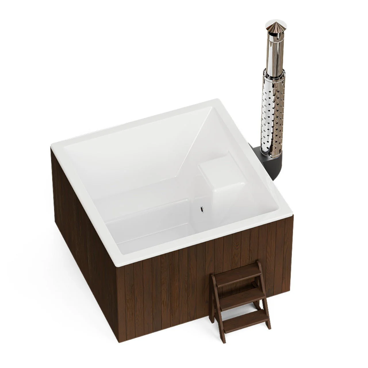 Polar Spa Elite Quattro 180 Wood Fired Hot Tub with 35kW Stove (2-4 Person) - Image 8