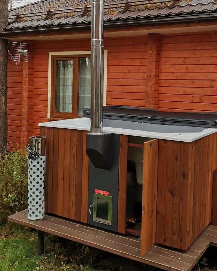 Polar Spa Elite Quattro 200 Wood Fired Hot Tub with 35kW Stove (6-8 Person) - Image 13