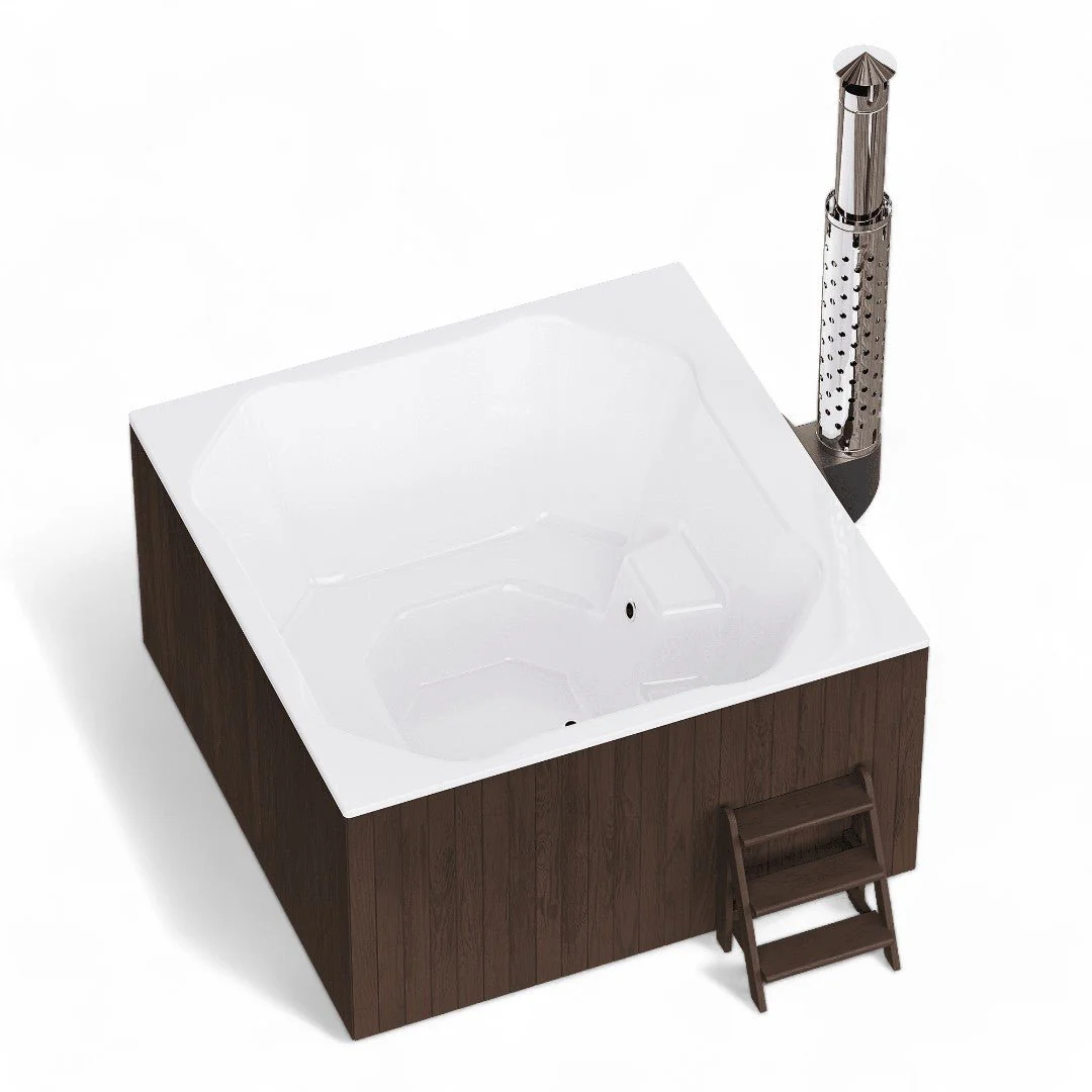 Polar Spa Elite Quattro 200 Wood Fired Hot Tub with 35kW Stove (6-8 Person) - Image 4