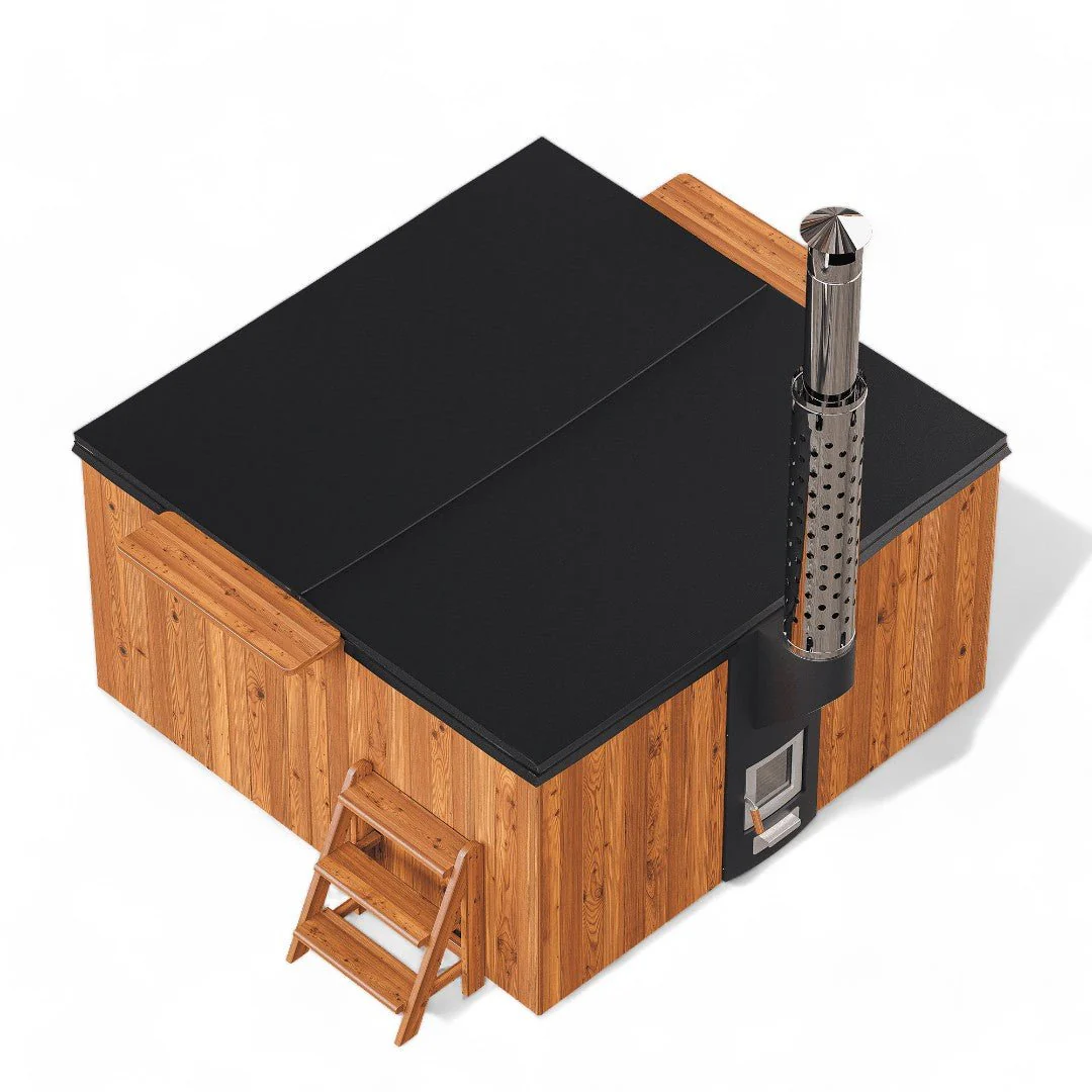 Polar Spa Elite Quattro 200 Wood Fired Hot Tub with 35kW Stove (6-8 Person) - Image 9