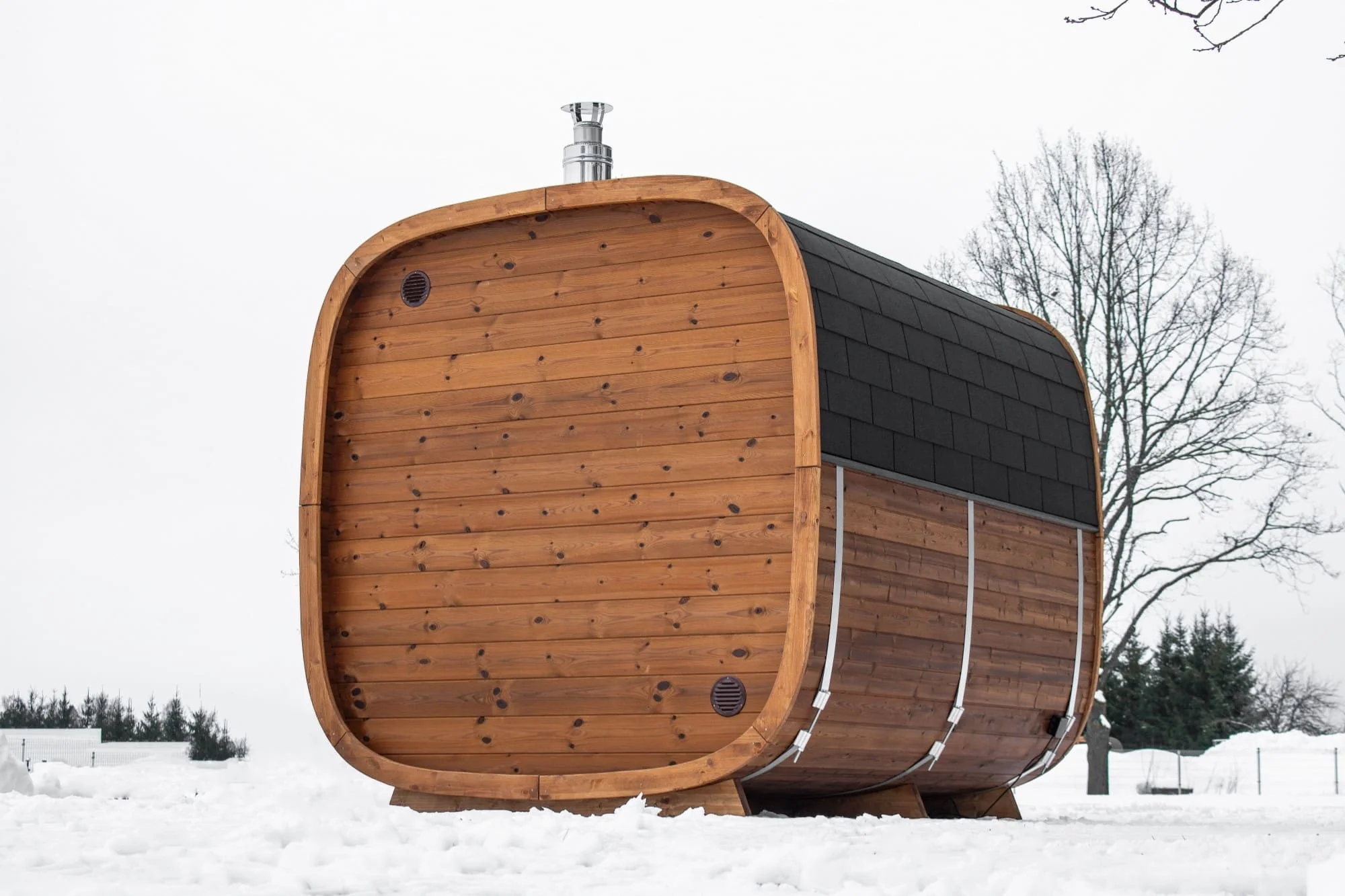 Leil® Dice Dual 4 Person Sauna with Changing Room - Image 14
