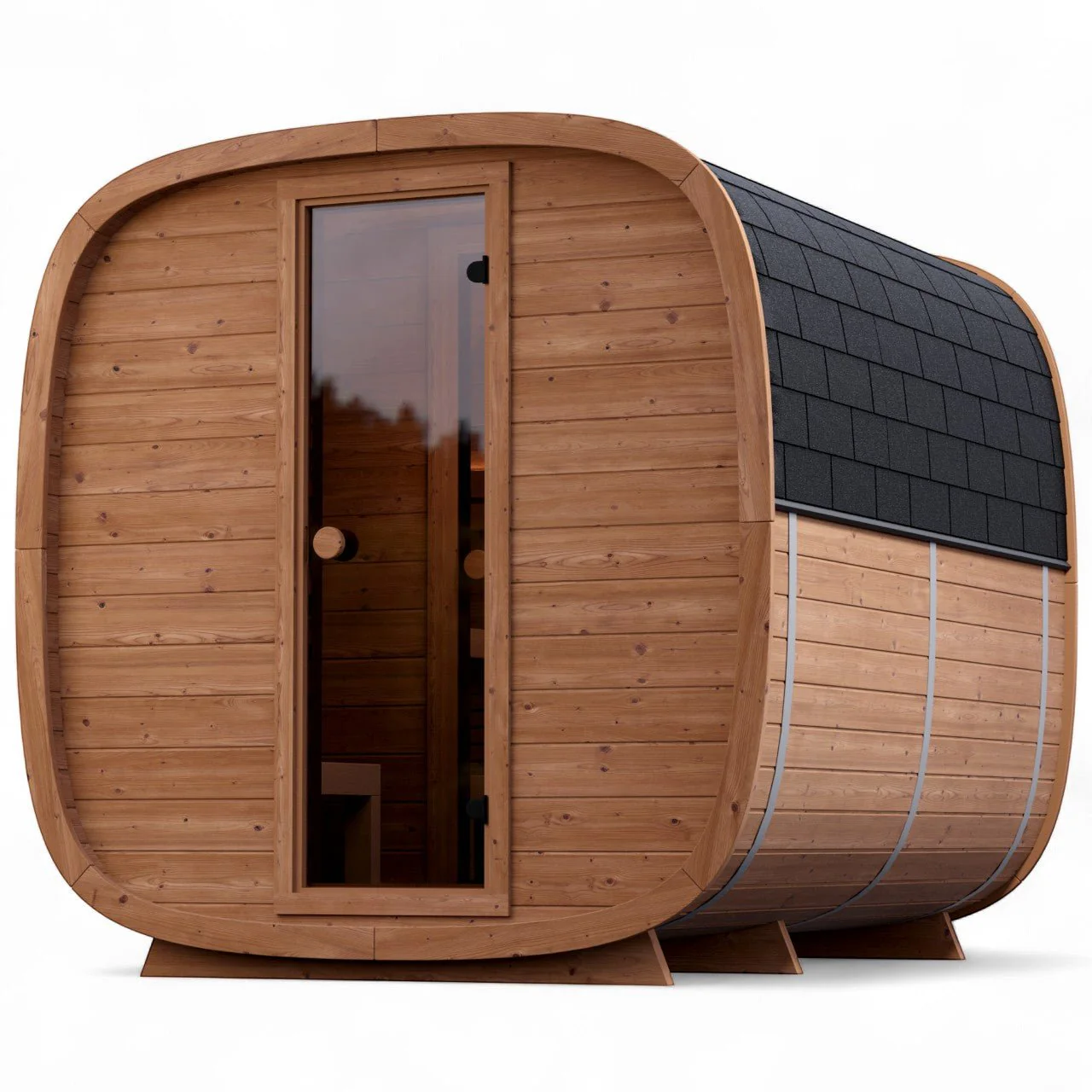 Leil® Dice Dual 4 Person Sauna with Changing Room - Image 6