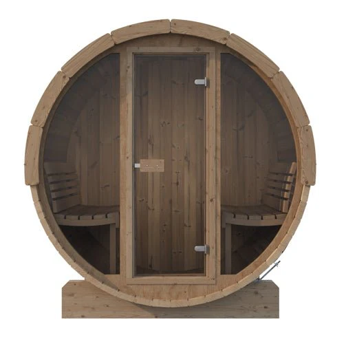 SaunaLife Model E7G Sauna Barrel Glass Front - Image 2