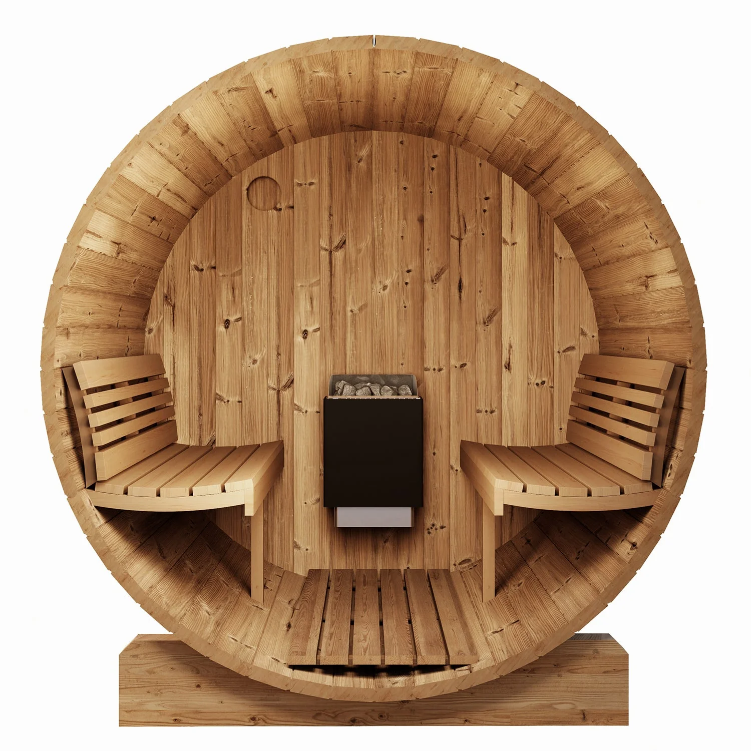 SaunaLife Model E7G Sauna Barrel Glass Front - Image 4