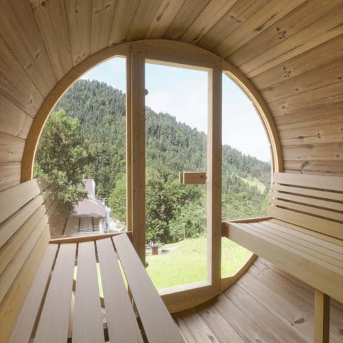 SaunaLife Model E7G Sauna Barrel Glass Front - Image 9