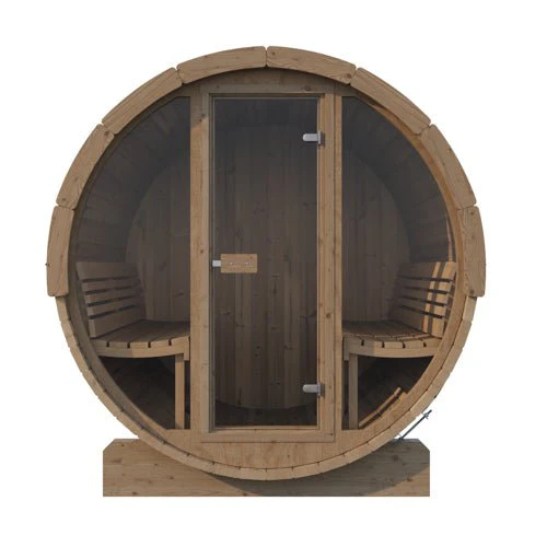 SaunaLife Model E8G Sauna Barrel Glass Front - Image 2