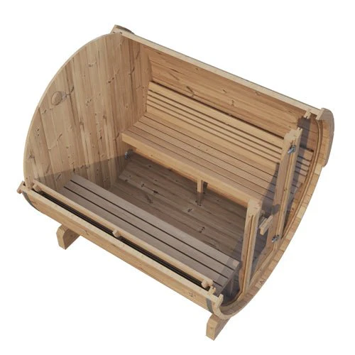 SaunaLife Model E8G Sauna Barrel Glass Front - Image 3