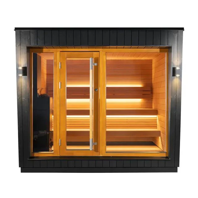 Saunum AirCube Space Outdoor Sauna 5 Seater - Image 4