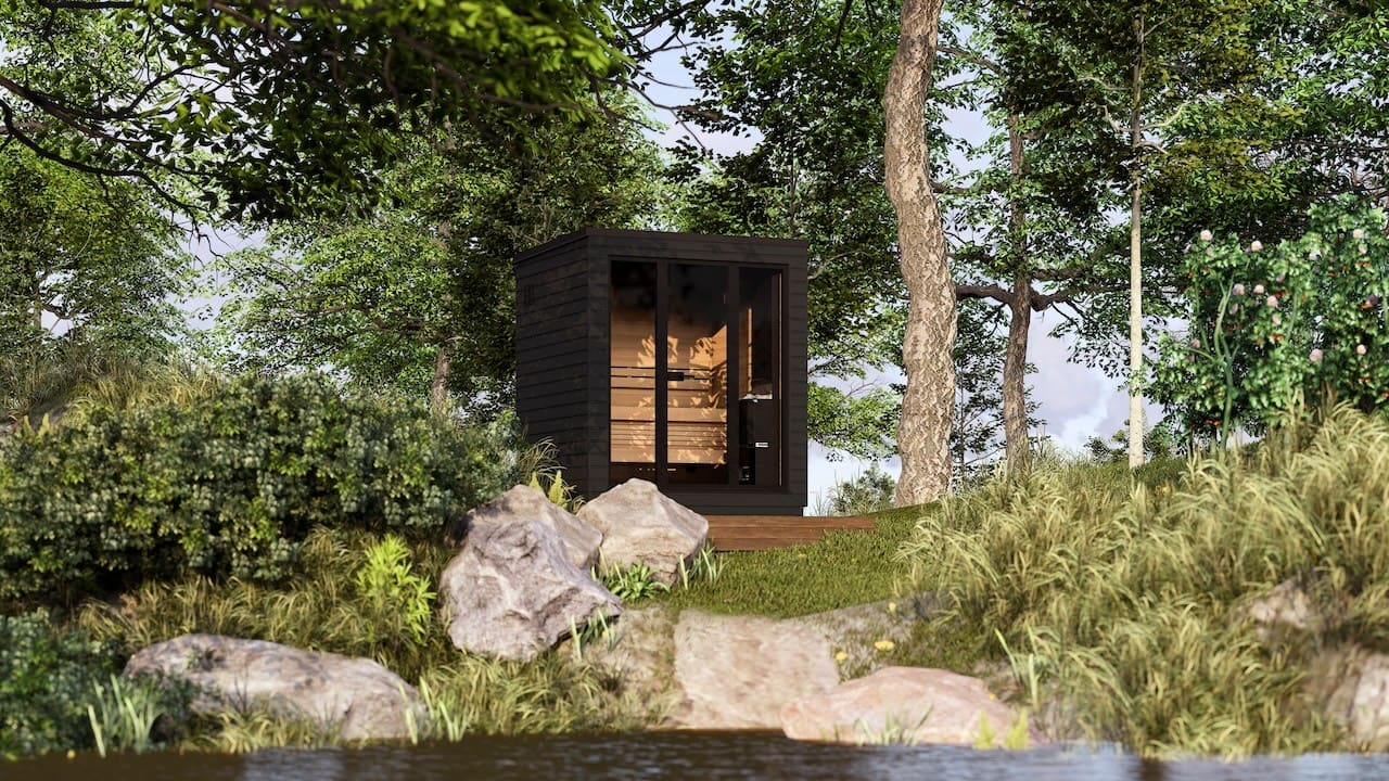 Saunum Classic Mini Outdoor Sauna 3 Seater - Image 12