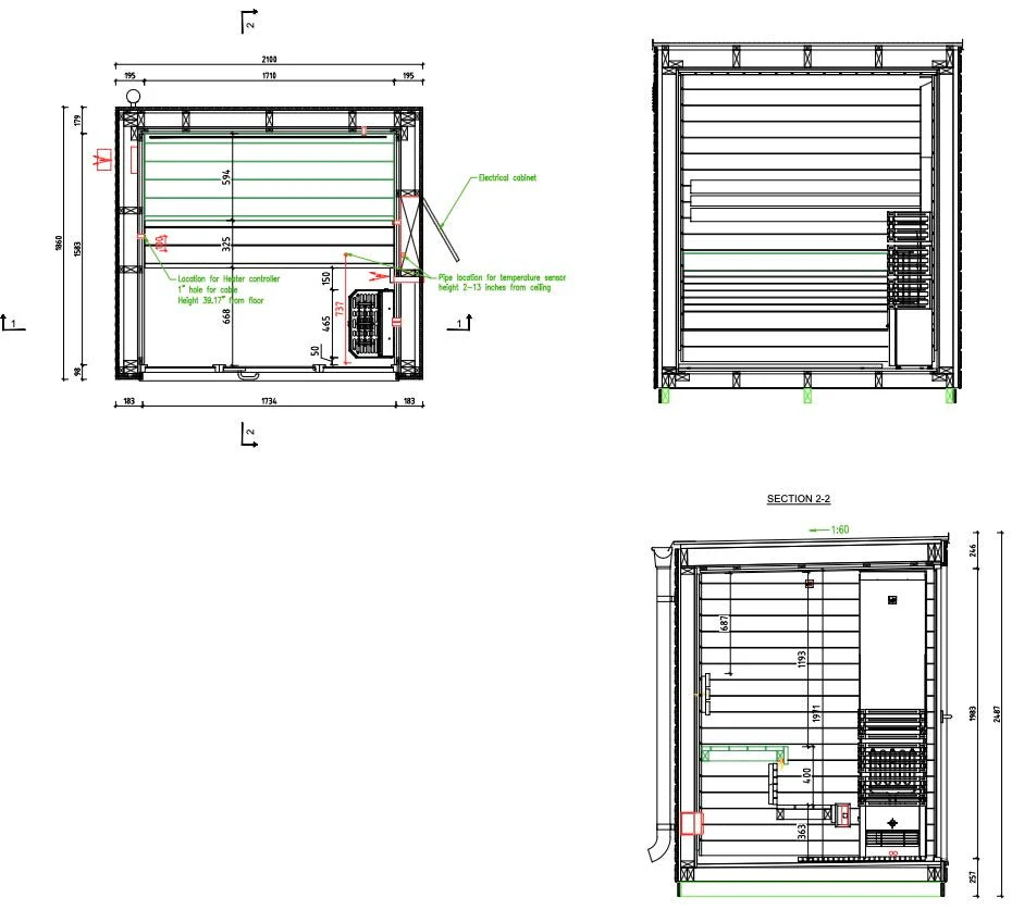 Saunum Classic Mini Outdoor Sauna 3 Seater - Image 14