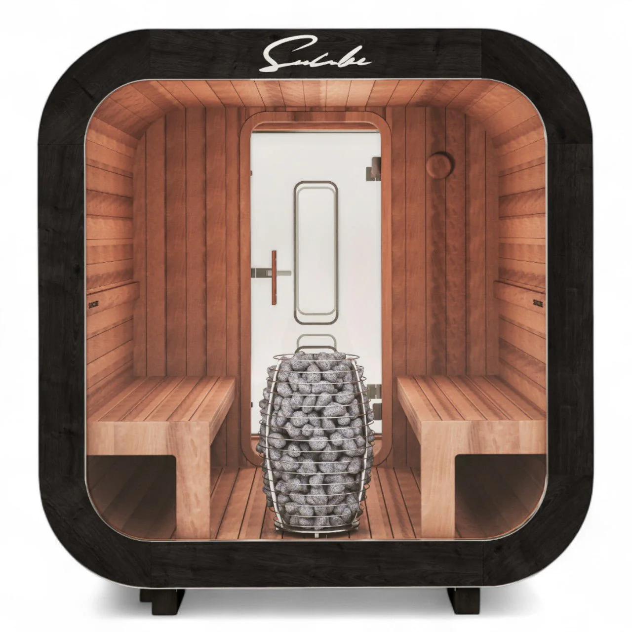 SunCube L 4-6 Person Outdoor Sauna with Changing Room - Image 5