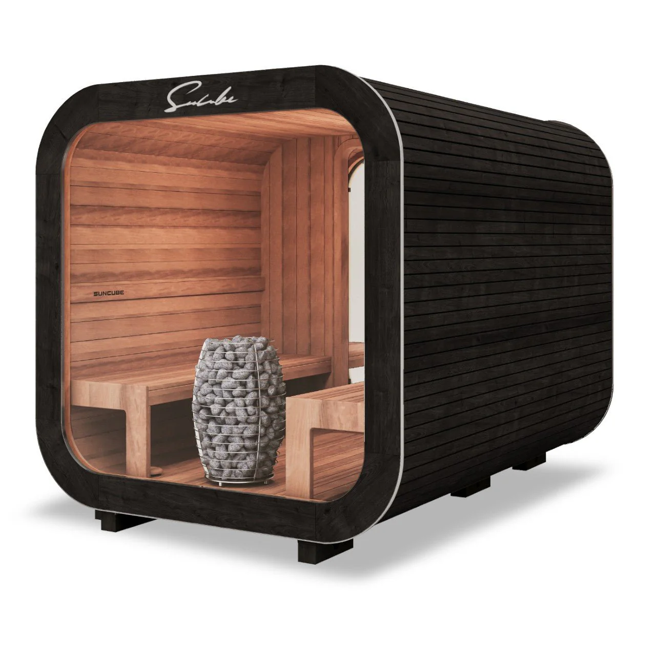 SunCube L 4-6 Person Outdoor Sauna with Changing Room - Image 6