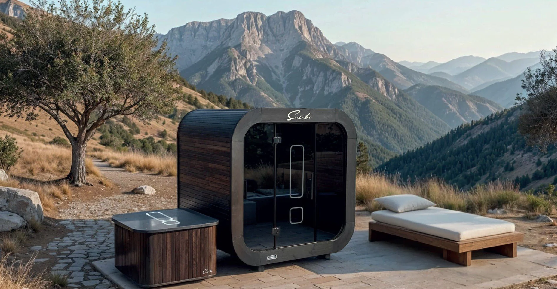 SunCube S 2-4 Person Outdoor Sauna - Image 5