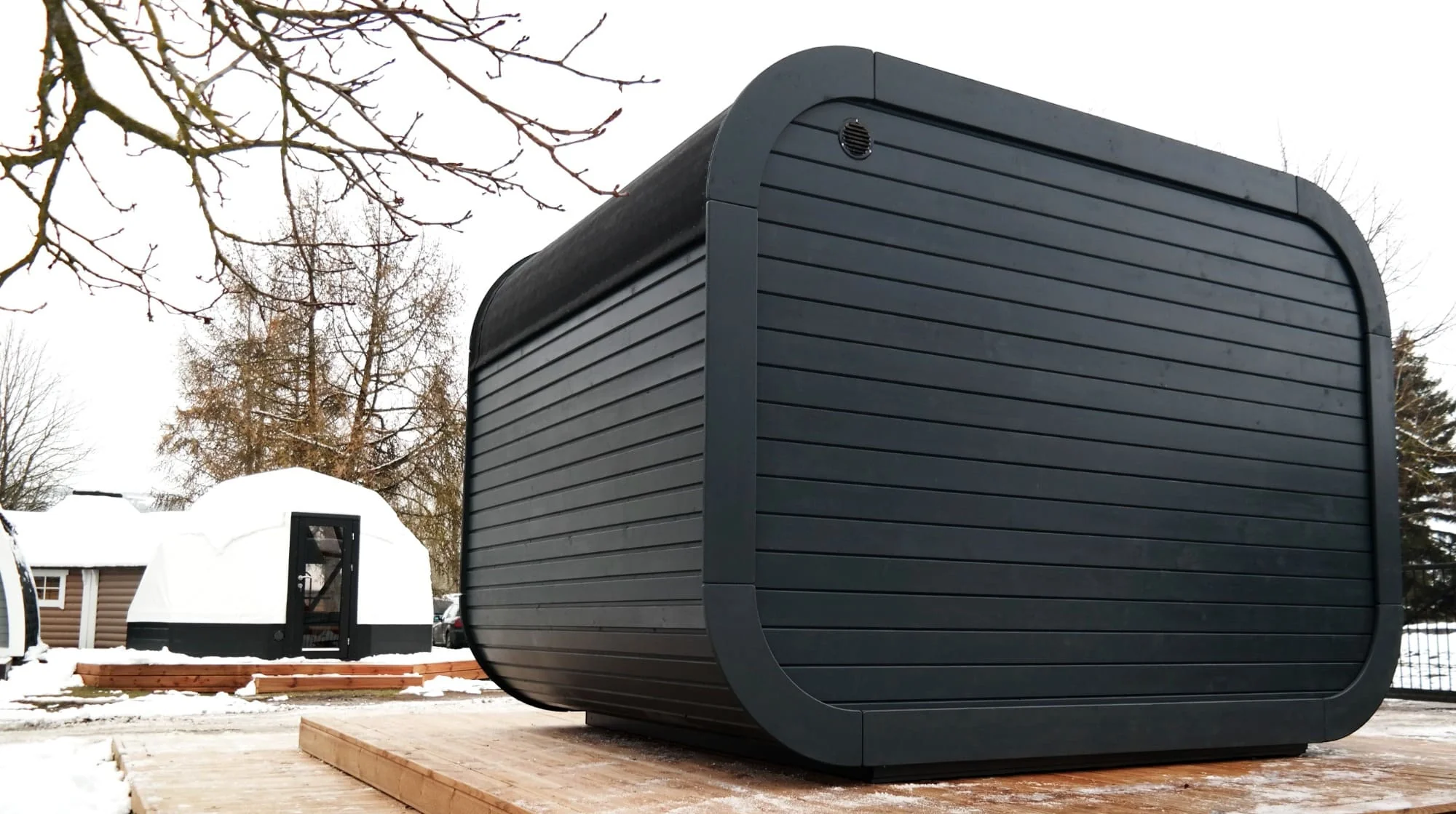 Viking Industrier Luna Outdoor Sauna With Changing Room - Image 5