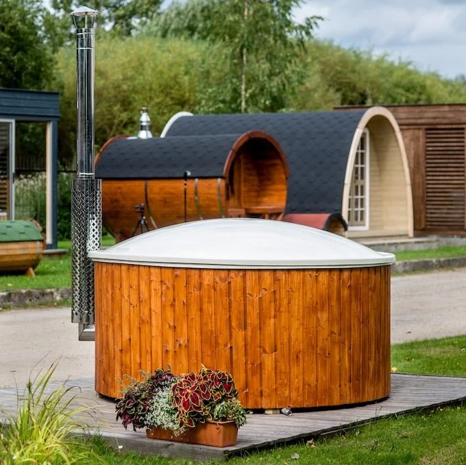 Viking Industrier Wood Burning 6 Person Hot Tub with Integrated Heater - Image 5