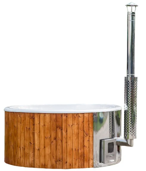 Viking Industrier Wood Burning 6 Person Hot Tub with Integrated Heater - Image 7
